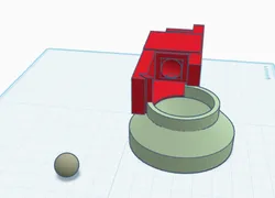 Spring Loaded Ball Spinning Fidget with walls and bottom