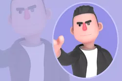 Stylized 3D Musician Character - Cartoon Performer 3D model