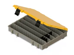 Updated Adjustable partitioned rugged storage box 250 x 200 x 50