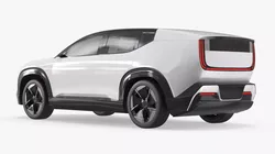 2027 Electric Compact SUV White 3D model