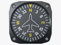 Aircraft Heading Indicator Gyro M1 3D model