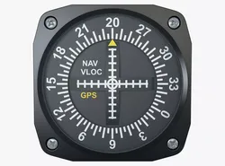 Aircraft Horizontal Situation Indicator M1 3D model