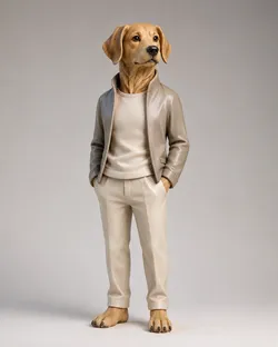 Anthropomorpher Hund