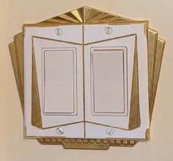 Art Deco Double-Decora Switch Cover