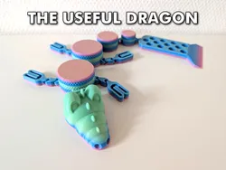 Articulated flexi USEFUL DRAGON knurled container bed windshield scraper bag clip cute super speed USB-C