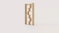 Bookshelf Kuttap - Pine Low-poly 3D model