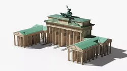 Brandenburg Gate Iconic Neoclassical Monument 3D model