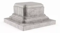 Classical Marble Statue Pedestal 3D model