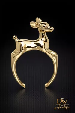 Deer Flexible Ring 3D print model