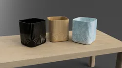 Dual Color Modern Trash Can (No MMU)