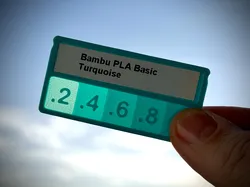 Filament Sample Cards for Label Printer 12mm