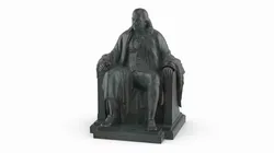 Franklin Monument Oxidized Bronze 3D model