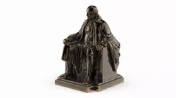 Franklin Seated Statue Large Bronze 3D model