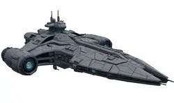 Galactic Cosmic Spaceship  Low-poly 3D model