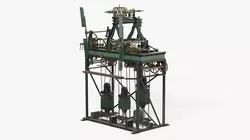 Historic Turret Clock Inner Workings 3D model