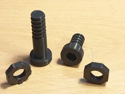 Meccano Junior Bolt 18.5mm & 35mm Hex Head with Nut (Compatible Remix)