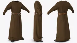 Medieval Tunic with Belt 3D model