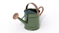 Metal Watering Can Copper  Low-poly 3D model