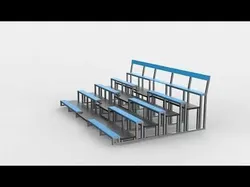 mobile bleacher 3D model