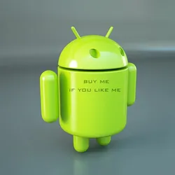 official google android os logo mascot