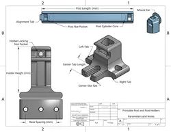 Optical Posts and Post Holders