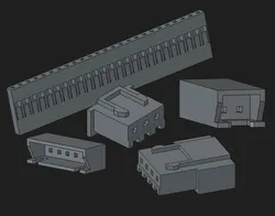 Printable XhuPont / XH2.54 / DuPont connectors