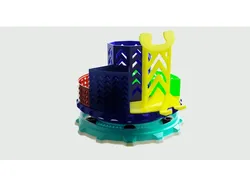 Rotating Modular Desk Organizer