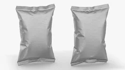 Silver Foil Snack Bag 3D model