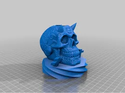 skull kerzenhalter