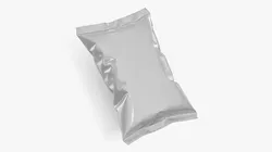 Snack Packaging Foil Bag 3D model