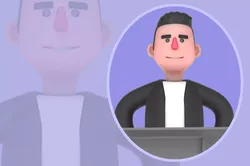 Stylized 3D Musician Character - Cartoon Podium Confident Pose 3D model