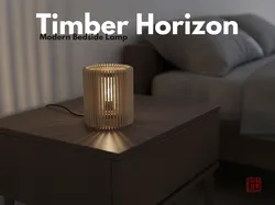 Timber Horizon - Modern Bedside Lamp
