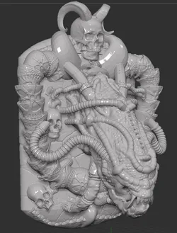 Alien Wall Plaque