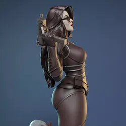 Baroness from GI Joe STL 3D print model