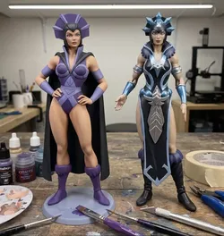 Evil-Lyn - Dual Style 3D Printable Miniature or Statue 3D print model