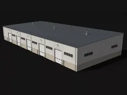 Industrial Building 70 PBR Low Poly Low-poly 3D model