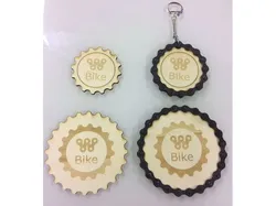 Keychain and coaster