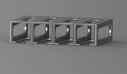 Kitchen roll holder for 2/4 rolls (foil, baking paper, etc.)