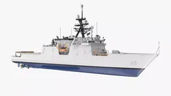 Large Coast Guard Patrol Vessel 3D model