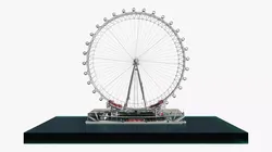 London Eye Millennium Wheel Pier with Water 3D model