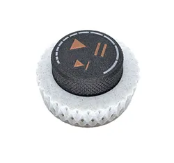 Media control volume knob - Knurled knob