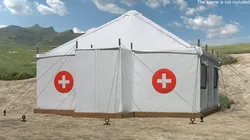 Medical Stationary Tent 3D model
