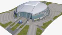 Modern Dome Sports Stadium 3D model