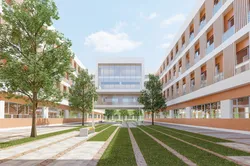 Modern School Architecture Design 3D model