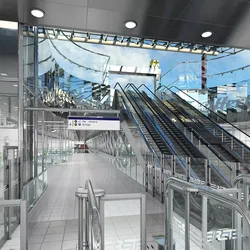 Modern Subway Station Interior 3D model
