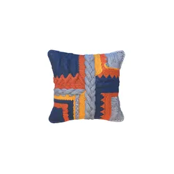 Patchwork knitted cushion Low-poly 3D model
