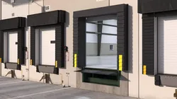 Retractable Truck Dock Shelter with Rolling Door Rigged 3D model