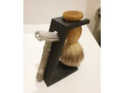 Safety Razor and Brush Stand