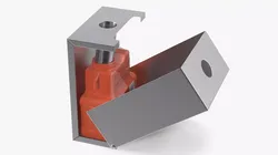 Sharps Container in Cabinet Post Medical 3D model