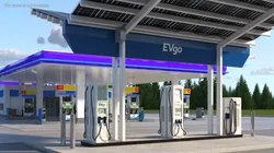 Solar Electric Vehicle Charging Station eVgo 3D model